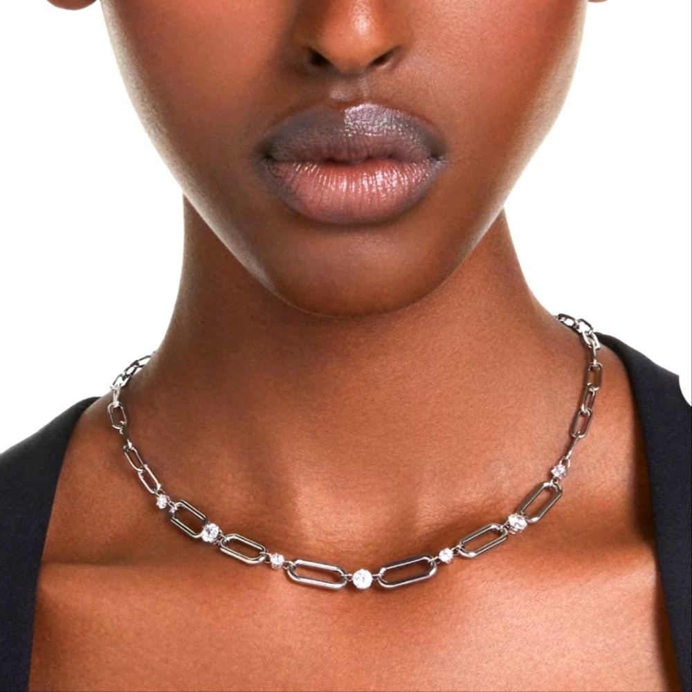 GORGEOUS SILVER SWAROVSKI CONSTELLA NECKLACE